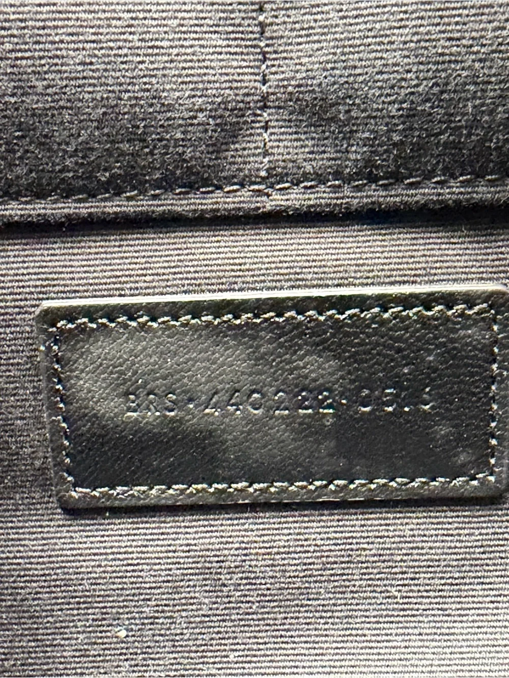 Saint Laurent Black Chevron Leather Wristlet/Clutch w/Gold YSL Logo Entrupy COA
